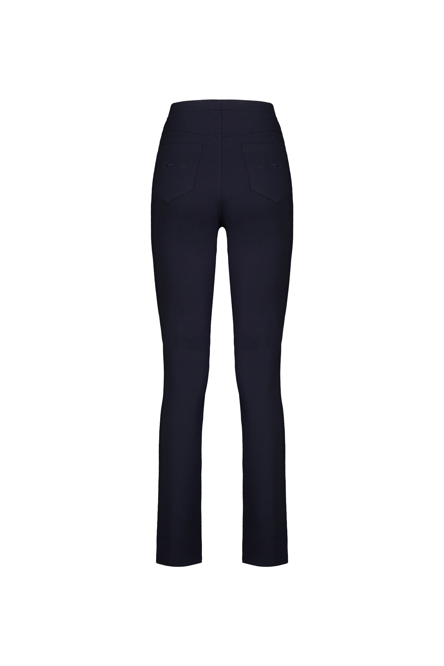 234 Navy - Slim Leg Full Length Ponti Pull On - Vassalli