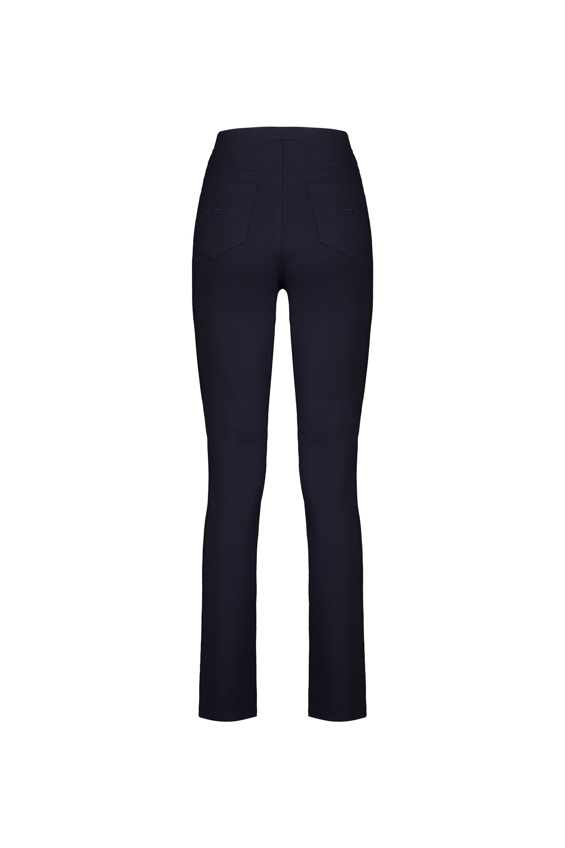 234 Navy - Slim Leg Full Length Ponti Pull On - Vassalli