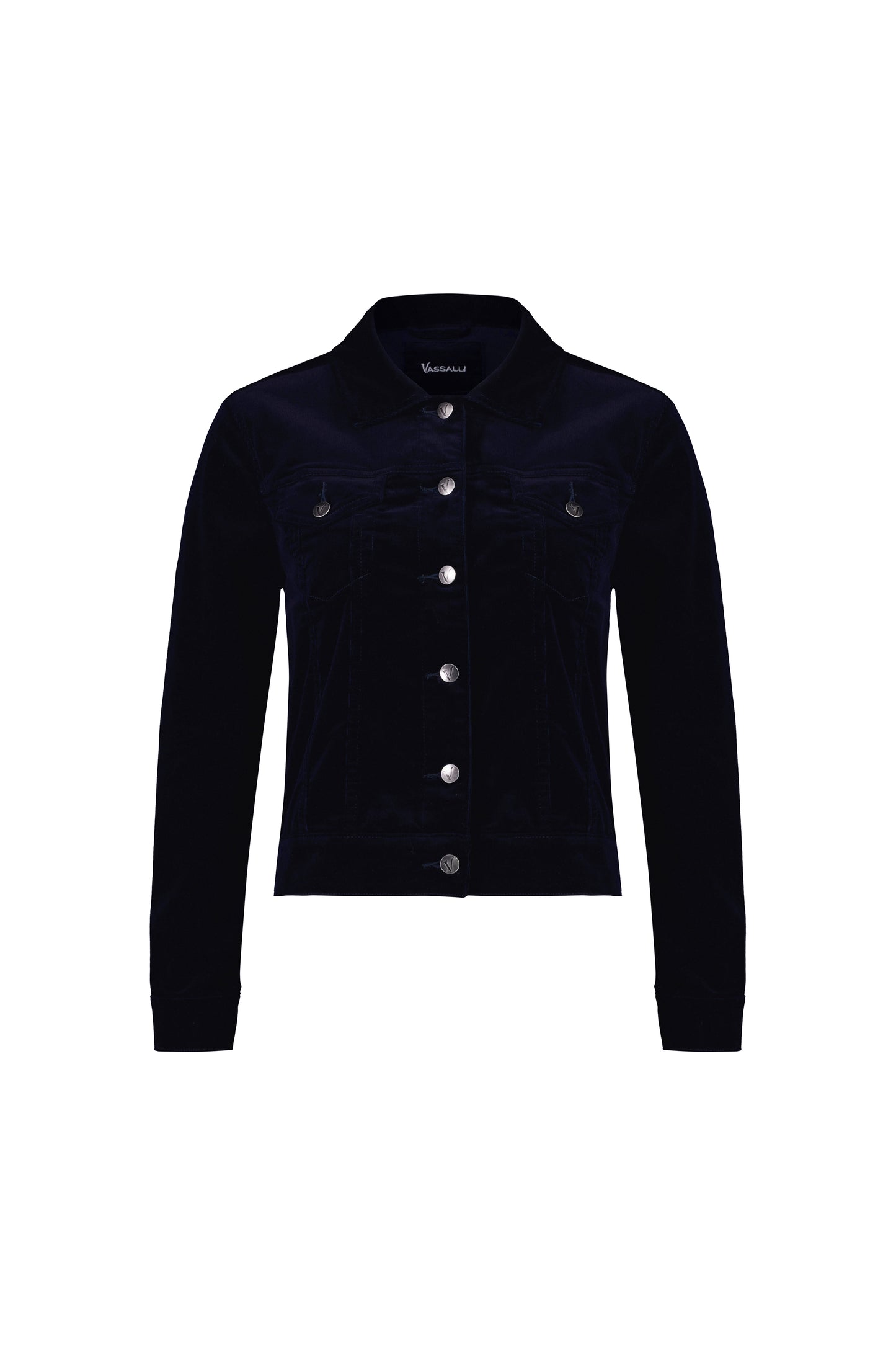 4051M Midnight - Pinwale Cord Denim Jacket - Vassalli