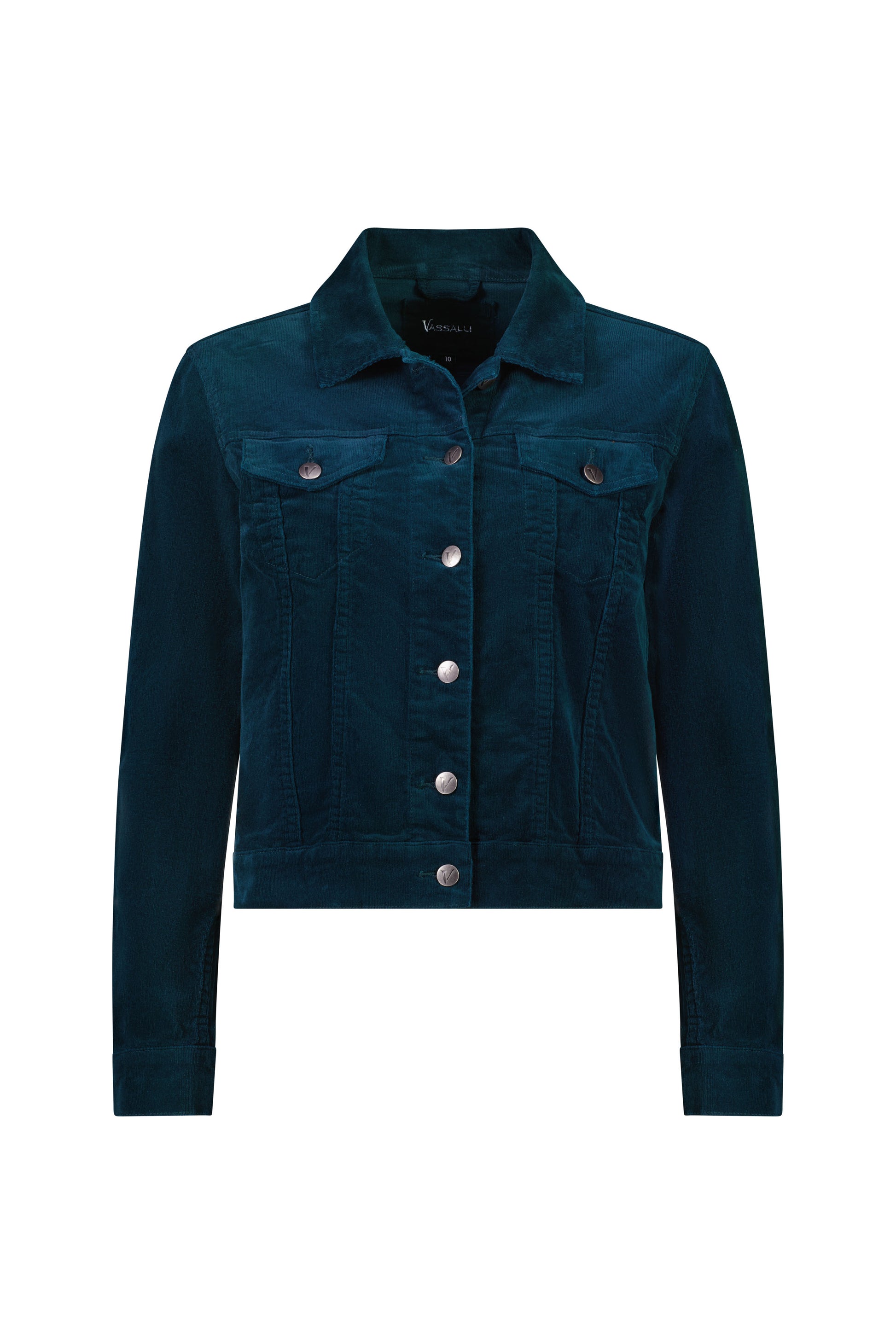 4051M Peacock - Pinwale Cord Denim Jacket - Vassalli