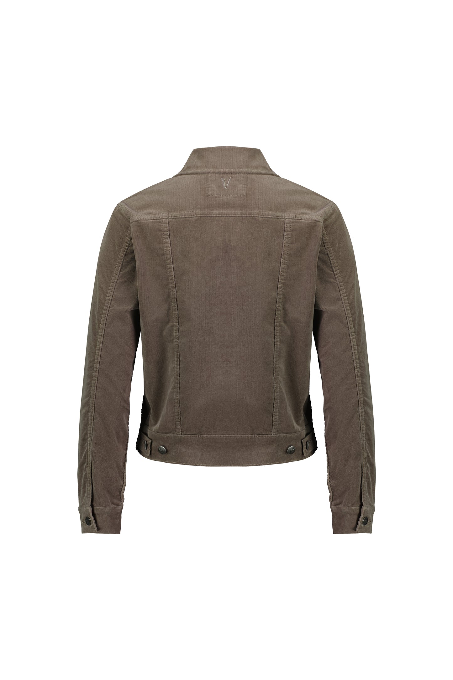 4051M Taupe - Pinwale Cord Denim Jacket - Vassalli