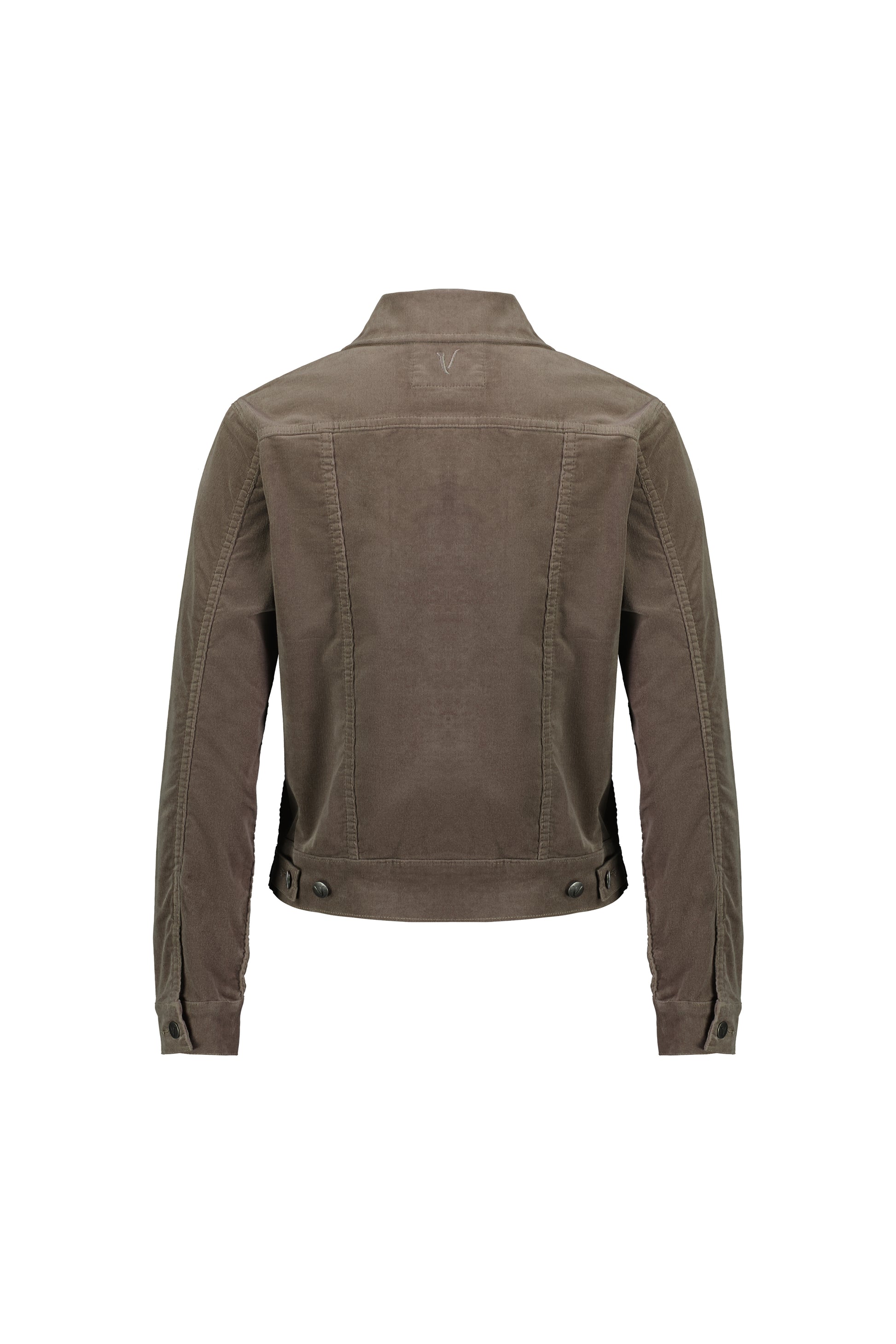 4051M Taupe - Pinwale Cord Denim Jacket - Vassalli