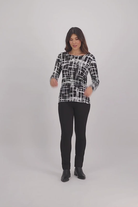 230 Colombia - Skinny Leg Full Length Printed Ponti Pull On Vassalli