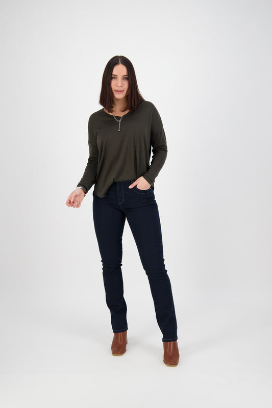 9901 Indigo Denim - Slim Leg Full Length Jean - Vassalli