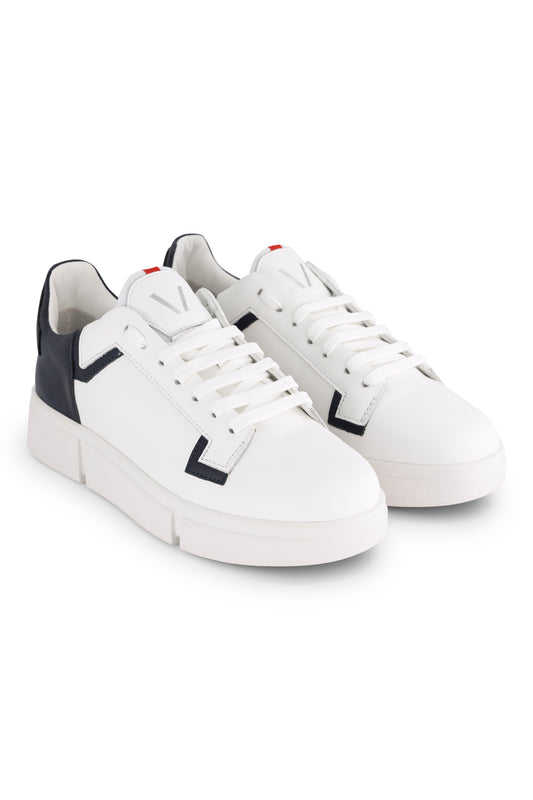 VS-002 White/Navy - Sneaker - Vassalli