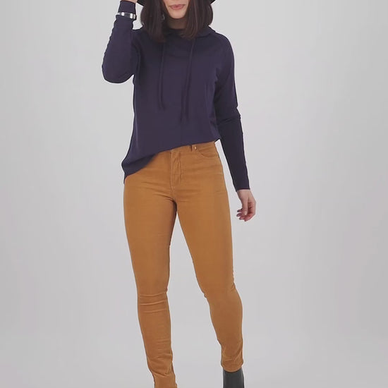 5910M Copper - Narrow Leg Full Length Cord Pant Vassalli